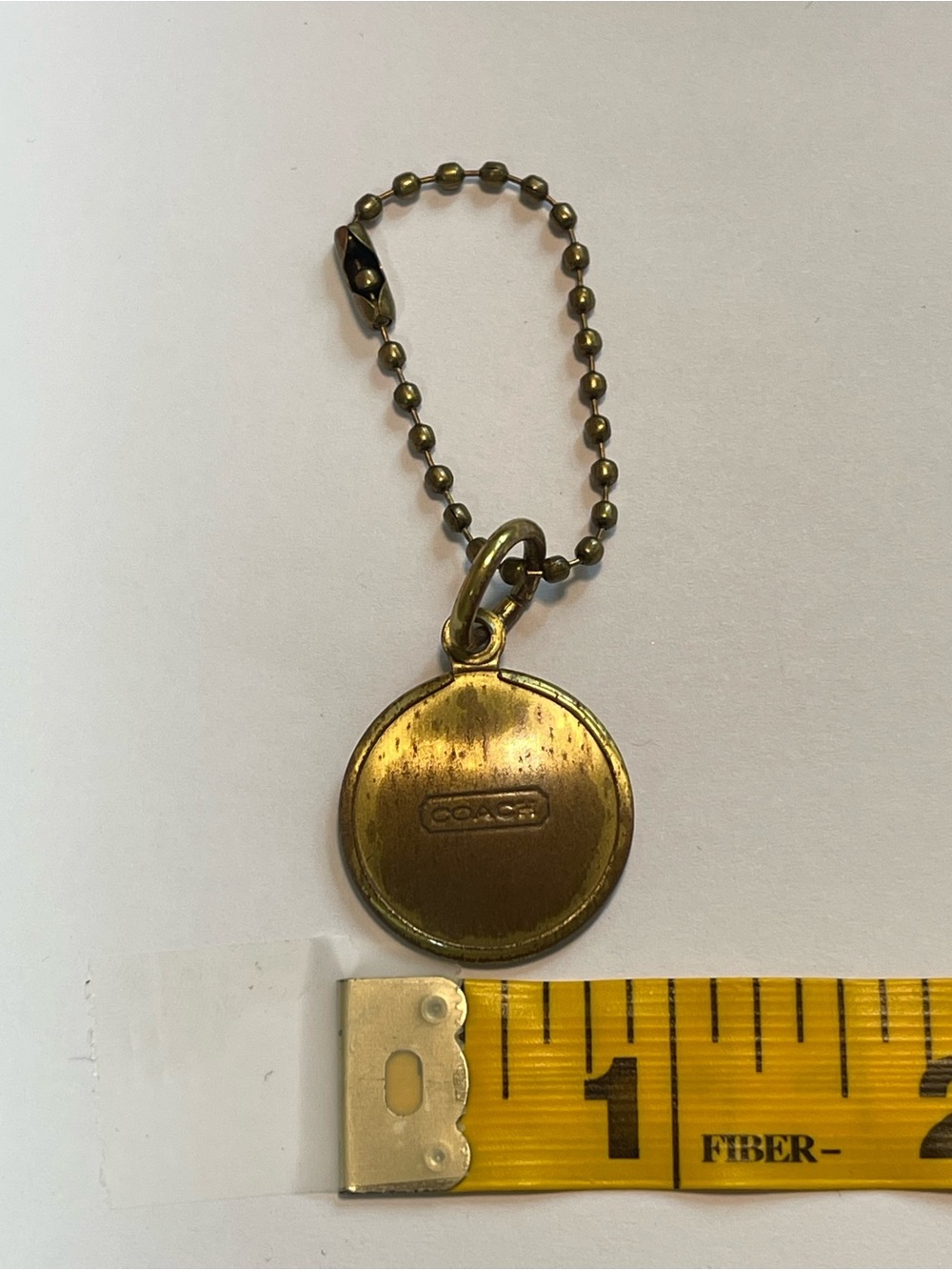 Coach Round Medallion Hang Tag Bag - Keychain Charm - Picture 2 of 2